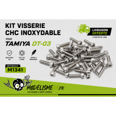 Kit visserie CHC inoxydable pour Tamiya DT-03 : m1341
