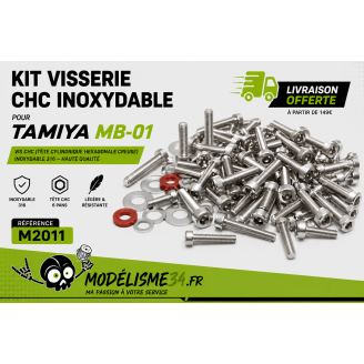 Kit visserie CHC inoxydable pour Tamiya MB-01 : m2011