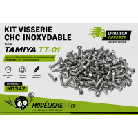 Kit visserie CHC inoxydable pour Tamiya TT-01 : m1342