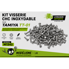 Kit visserie CHC inoxydable pour Tamiya TT-01 : m1342