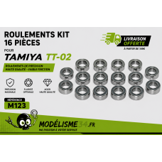 Roulements kit 16 pièces pour Tamiya TT-02 : m123