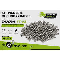 Kit visserie CHC inoxydable pour Tamiya TT-02 : m1343