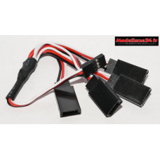 Cordon Y Futaba 4 prises femelles : m46017cm