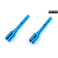 Tamiya 2 noix de cardan central aluminium pour TT-02 : 54502