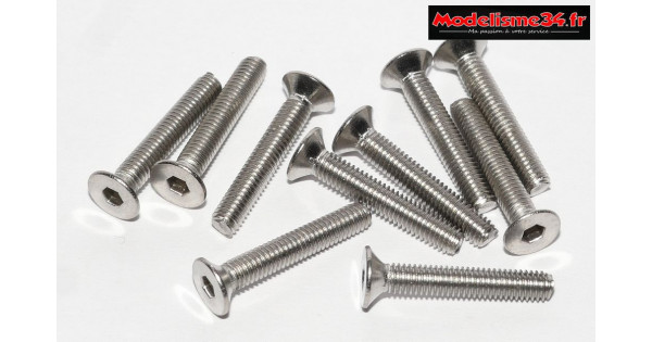 Q lot de boulons vis laiton 45 mm M9 têtes fraisées 2380 g