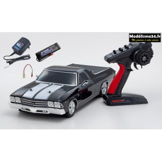 Kyosho Fazer mk2 Chevy El Camino SS396 1969 1/10 RTR + chargeur et batterie  : 34419T1Bcombo 
