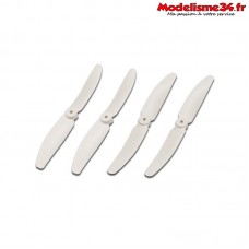 Kyosho-Helices drone racer (x4) blanche - DR005W
