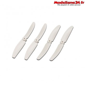 Kyosho-Helices drone racer (x4) blanche - DR005W